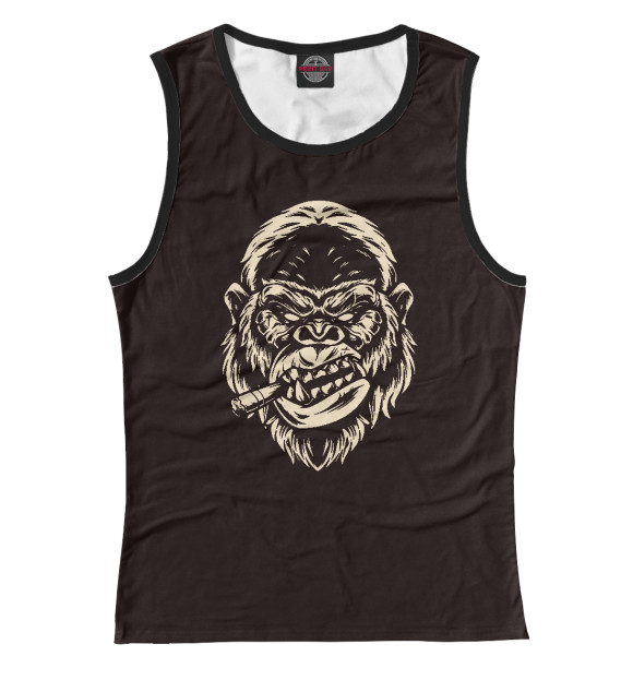 Майка для девочки с изображением King Kong#6 цвета Белый