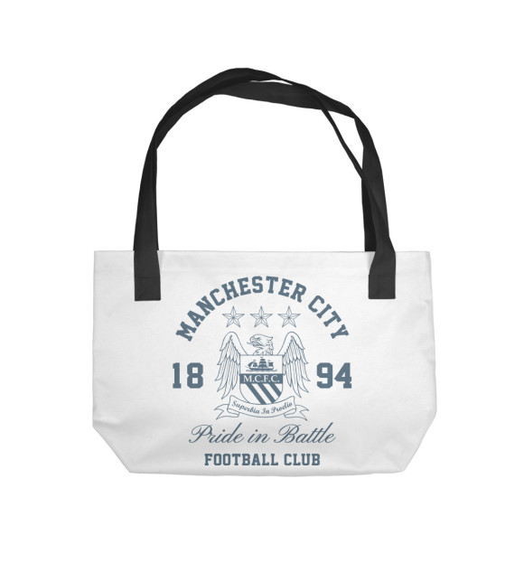 Пляжная сумка с изображением Манчестер Сити цвета 