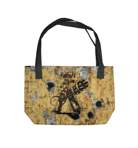 Пляжная сумка с притом Fallout Revenant цвета  Пляжная сумка с изображением Fallout Revenant цвета