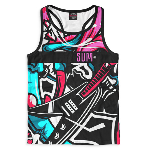 

Майки борцовки Print Bar, Белый, Sum 41