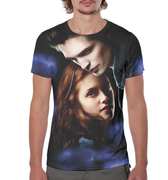 Мужская футболка с изображением Сумерки цвета Белый