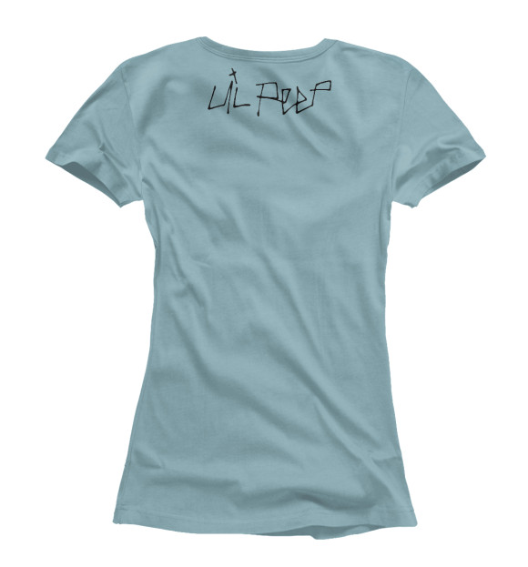 Женская футболка с изображением Lil Peep цвета Белый