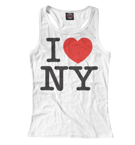 

Майки борцовки Print Bar, Белый, I Love New York