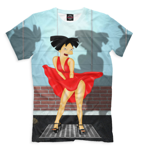 Мужская футболка с изображением Эми Вонг цвета Молочно-белый