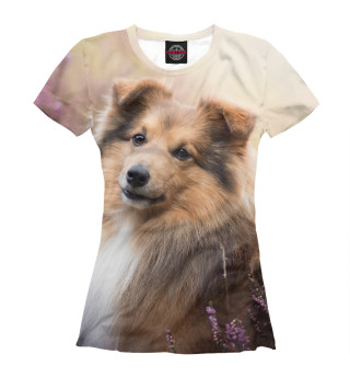 Женская футболка Собака