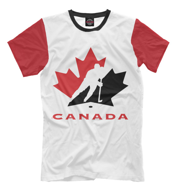 Мужская футболка с изображением Канада цвета Молочно-белый