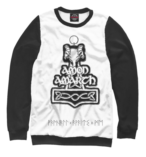 Свитшот для мальчиков с изображением Amon Amarth цвета Белый