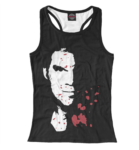 Женская майка-борцовка с изображением Dexter Blood цвета Белый