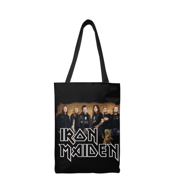 Сумка-шоппер с притом Iron Maiden & Bruce Dickinson цвета  Сумка-шоппер с изображением Iron Maiden & Bruce Dickinson цвета