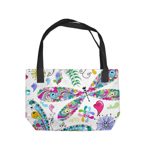 Пляжная сумка с изображением Бабочки цвета 