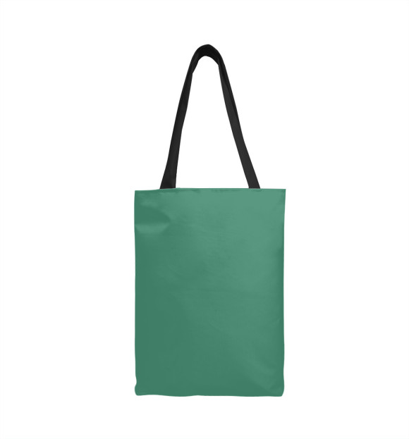 Сумка-шоппер с изображением Мандала зелени цвета 