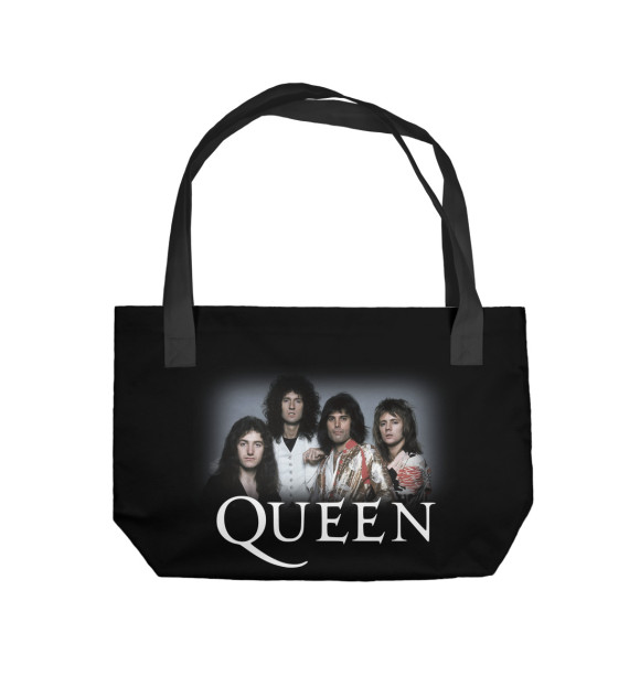 Пляжная сумка с изображением Queen и Freddie Mercury цвета 