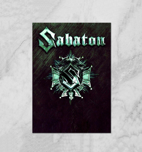 Плакат с притом Sabaton цвета Белый Плакат с изображением Sabaton цвета Белый