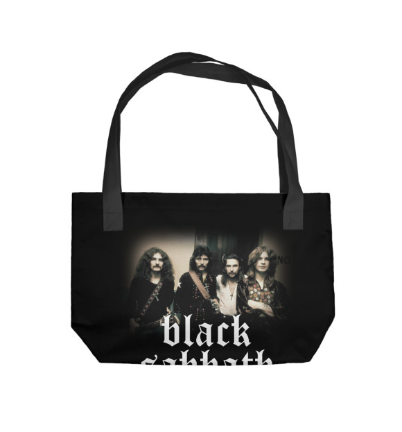 Пляжная сумка с изображением Black Sabbath & Ozzy Osbourne цвета 