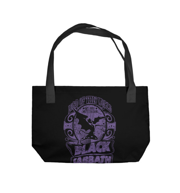 Пляжная сумка с изображением Black Sabbath цвета 