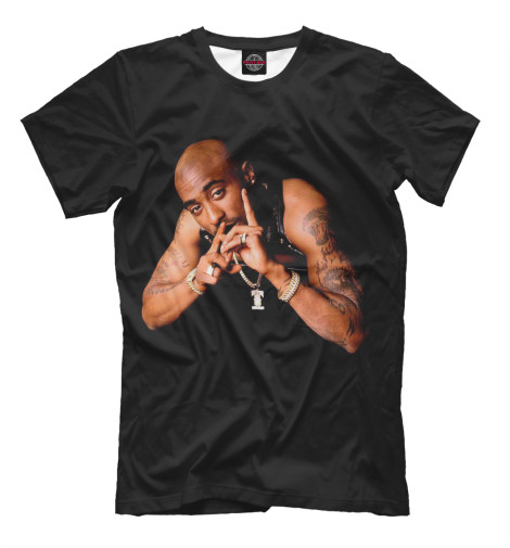 

Футболки Print Bar, Черный, 2Pac