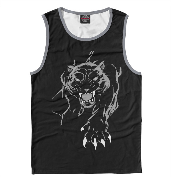 Майка для мальчика с изображением Panther цвета Белый