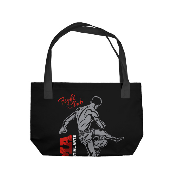 Пляжная сумка с изображением MMA  (Mixed Martial Arts) цвета 