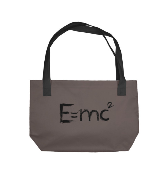 Пляжная сумка с изображением Формула Эйнштейна цвета 