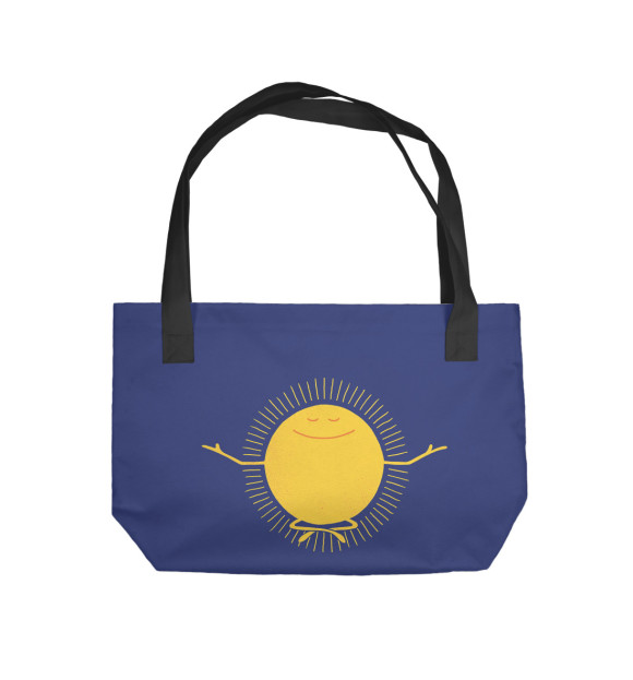 Пляжная сумка с изображением Солнышко цвета 