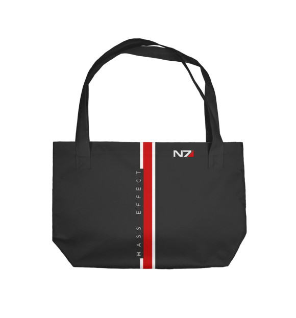 Пляжная сумка с изображением Mass Effect цвета 