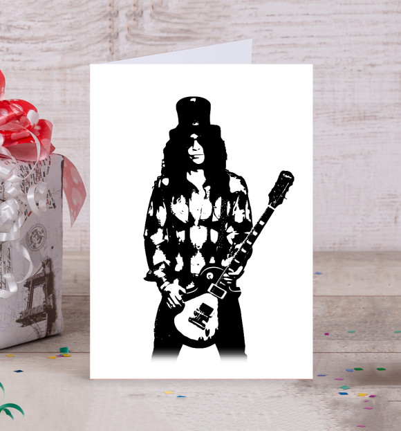 Открытка с изображением Slash цвета Белый