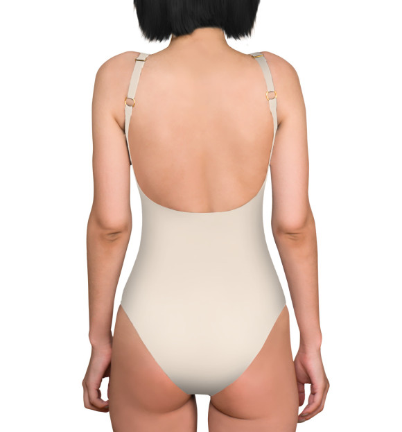 Купальник-боди с изображением Джентельмен цвета 