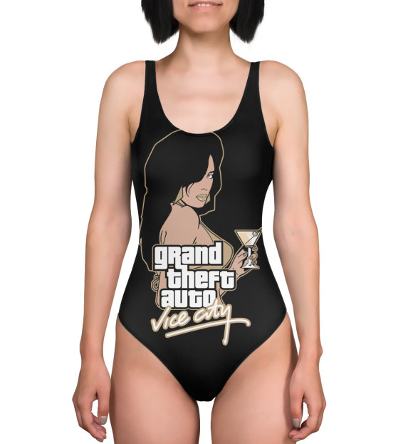 Купальник-боди с изображением Grand Theft Auto цвета 