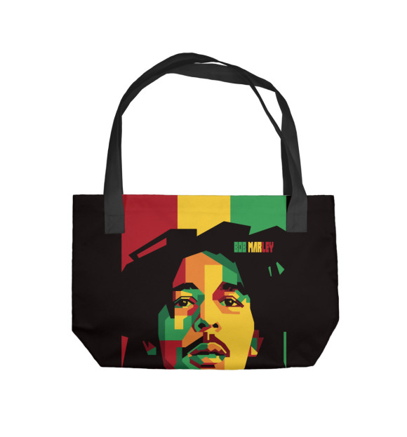 Пляжная сумка с изображением Ямайка, Боб Марли цвета 