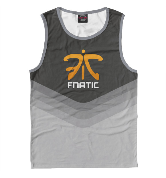 Мужская майка с изображением Fnatic Team цвета Белый