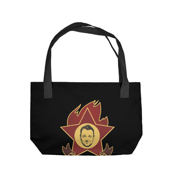 Пляжная сумка с притом Руки вверх! цвета  Пляжная сумка с изображением Руки вверх! цвета