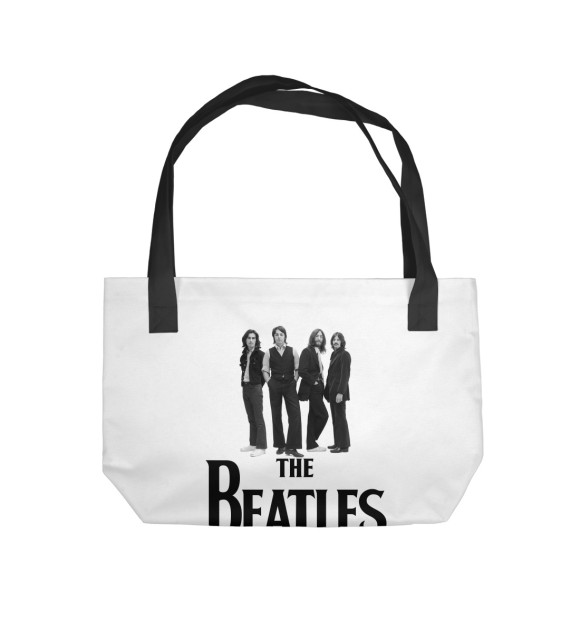Пляжная сумка с изображением The Beatles цвета 
