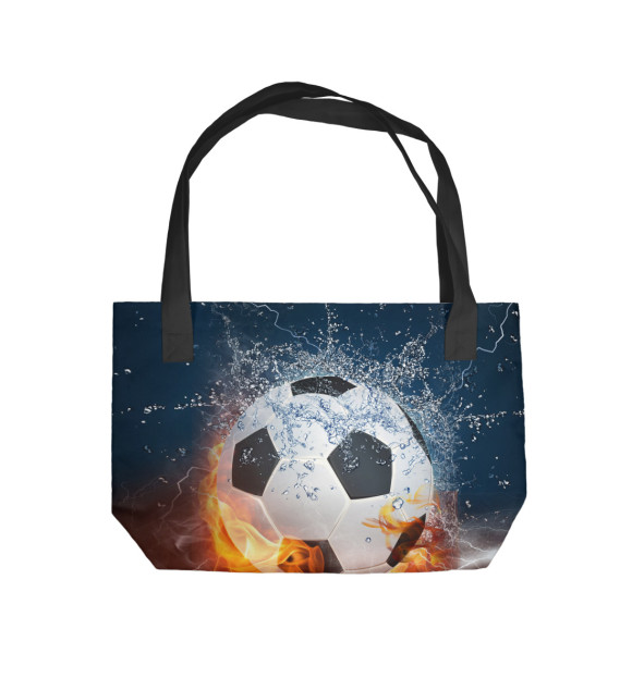 Пляжная сумка с изображением Футбол цвета 