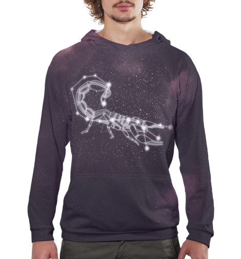 

Худи Print Bar, Белый, Скорпион