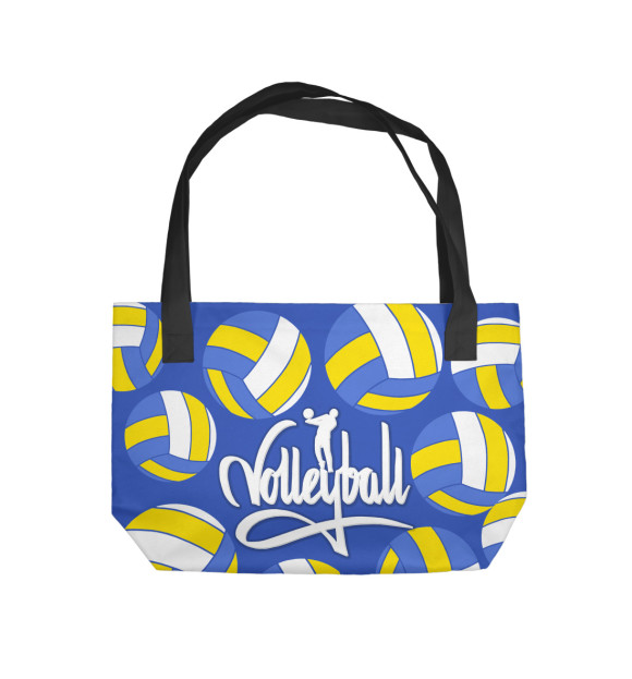 Пляжная сумка с изображением Volleyball цвета 