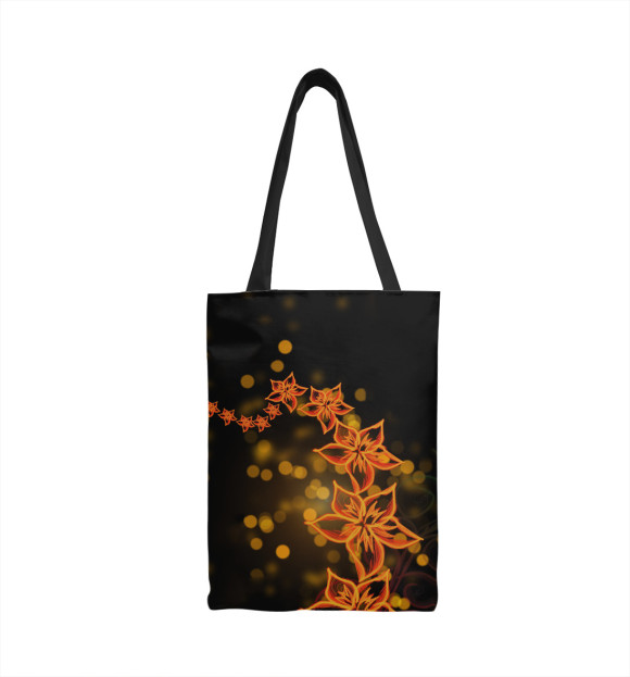 Сумка-шоппер с изображением Огненные цветы цвета 