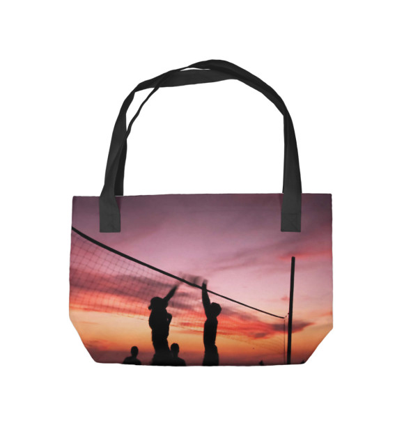 Пляжная сумка с изображением Volleyball beach цвета 
