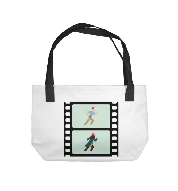 Пляжная сумка с изображением Форрест Гамп цвета 