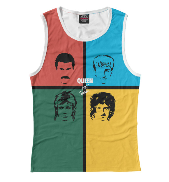 Майка для девочки с изображением Queen цвета Белый