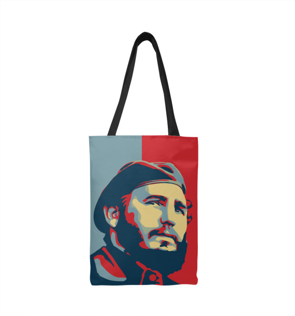 Сумка-шоппер с изображением Фидель Кастро цвета 