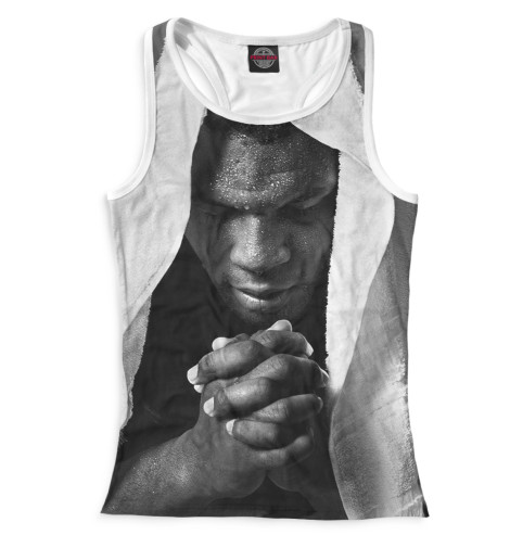 

Майки борцовки Print Bar, Белый, Майк Тайсон