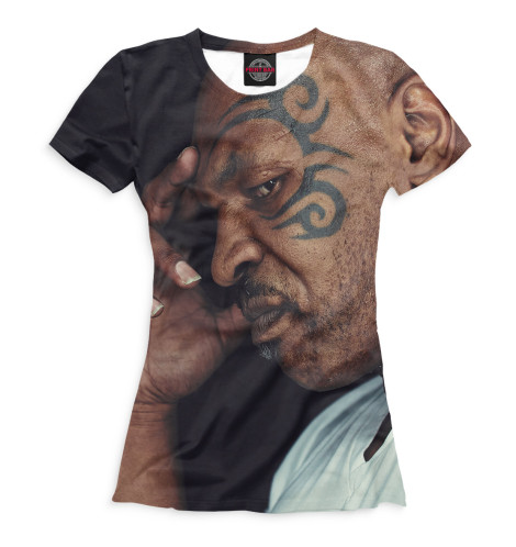 

Футболки Print Bar, Белый, Майк Тайсон