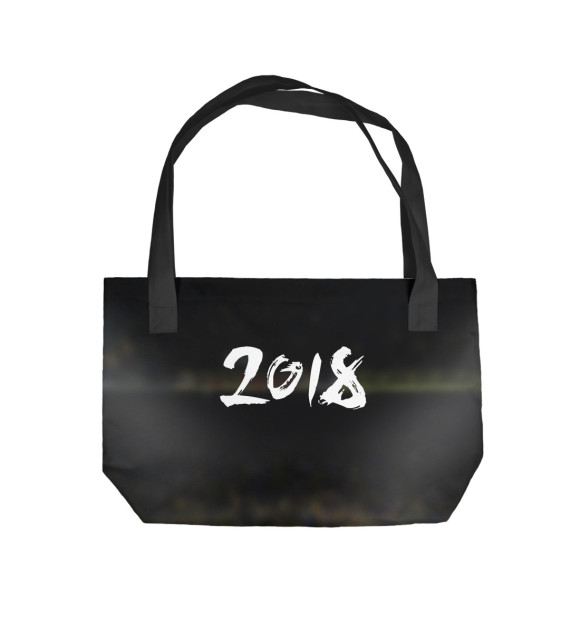 Пляжная сумка с изображением 2018 цвета 