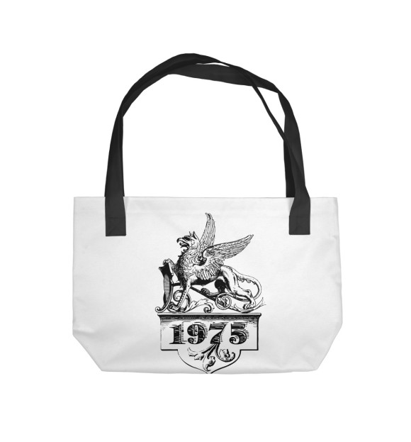 Пляжная сумка с изображением 1975 год Оберег Грифон цвета 