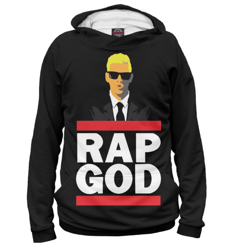 

Худи Print Bar, Белый, Eminem Rap God