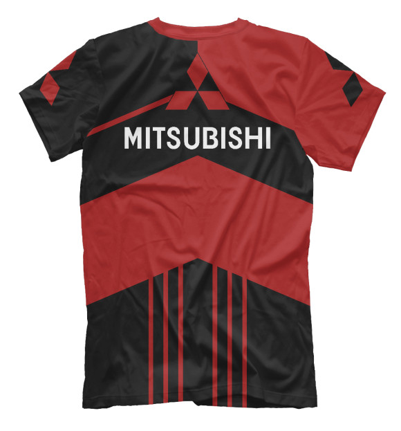 Футболка для мальчиков с изображением Mitsubishi цвета Белый