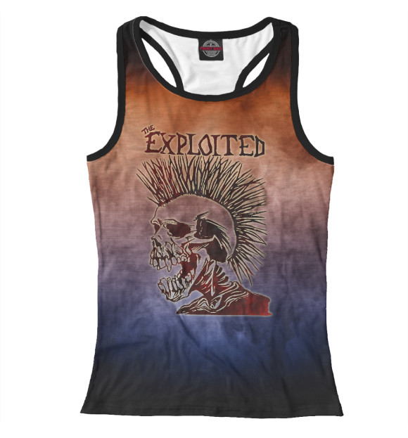 Женская майка-борцовка с изображением The Exploited цвета Белый