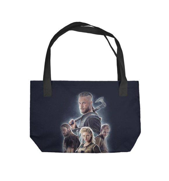 Пляжная сумка с изображением Викинги цвета 