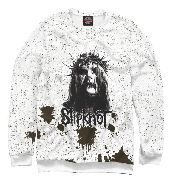 Свитшот для девочек с изображением Slipknot цвета Белый
