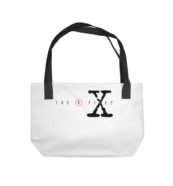 Пляжная сумка с изображением The X-Files logo цвета 